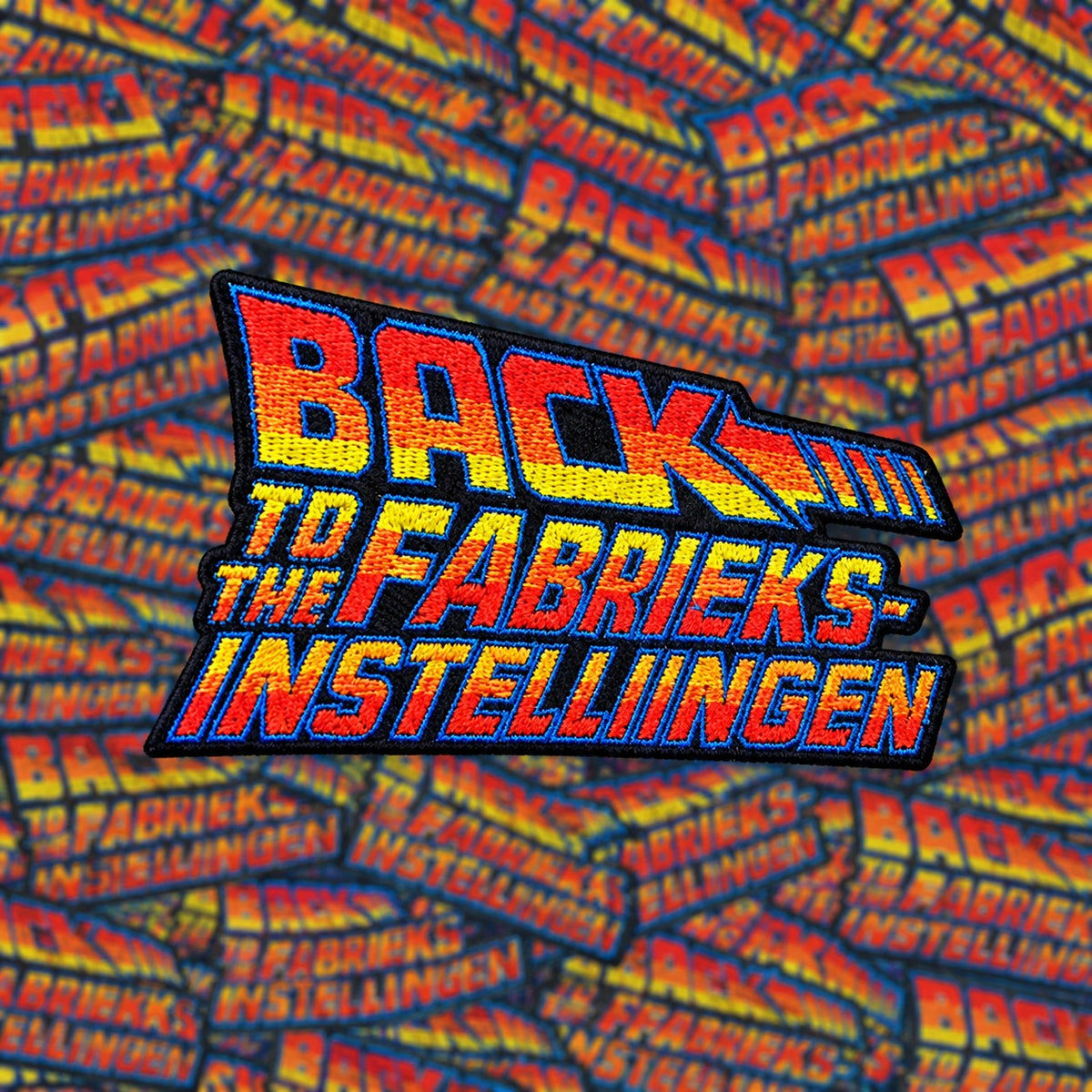 Carnavalsembleem back to the fabrieksinstellingen