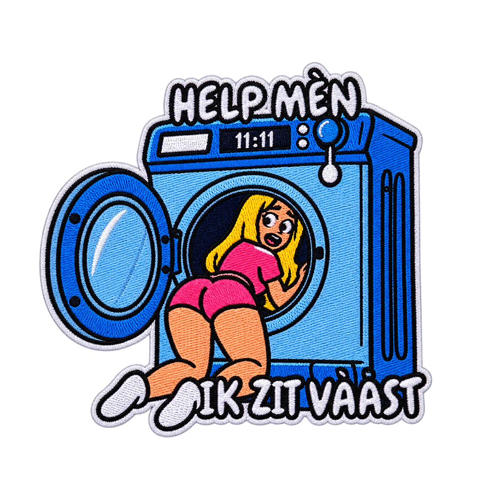PRE-ORDER Carnavalsembleem vast in wasmachine
