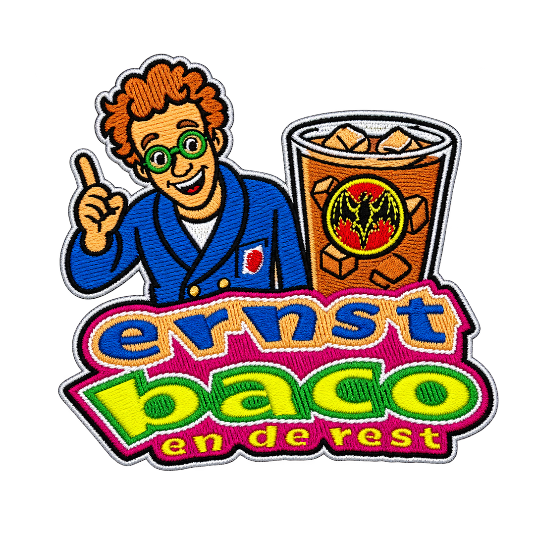 PRE-ORDER Carnavalsembleem Ernst Baco en de Rest