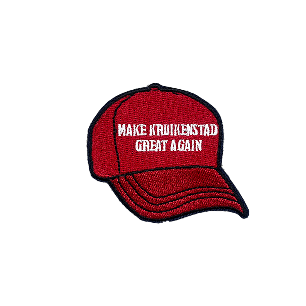 Carnavalsembleem: Make Kruikenstad Great Again
