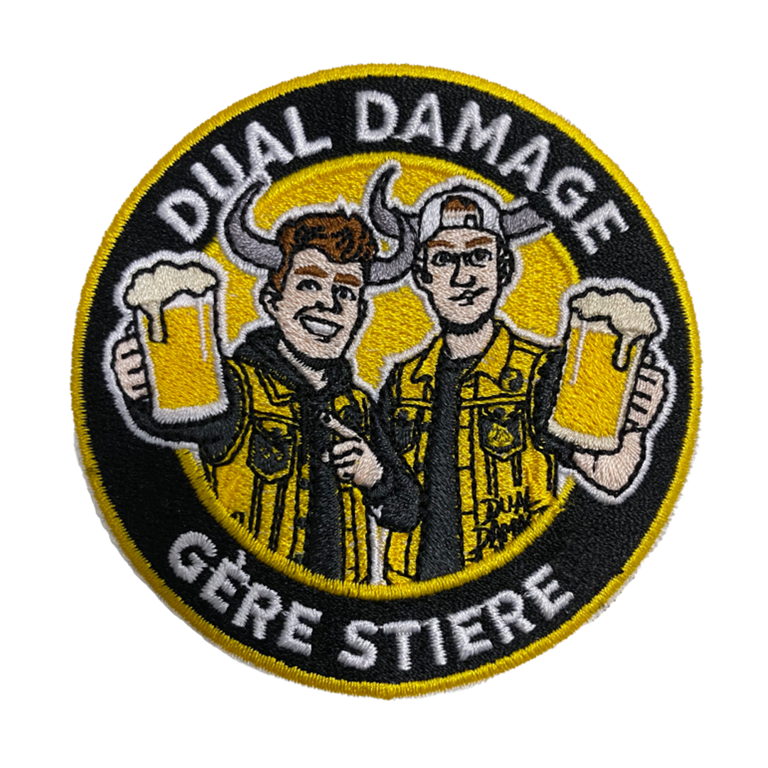 Het officiële Dual Damage embleem