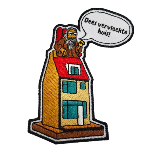 Carnavalsembleem draaiend huis