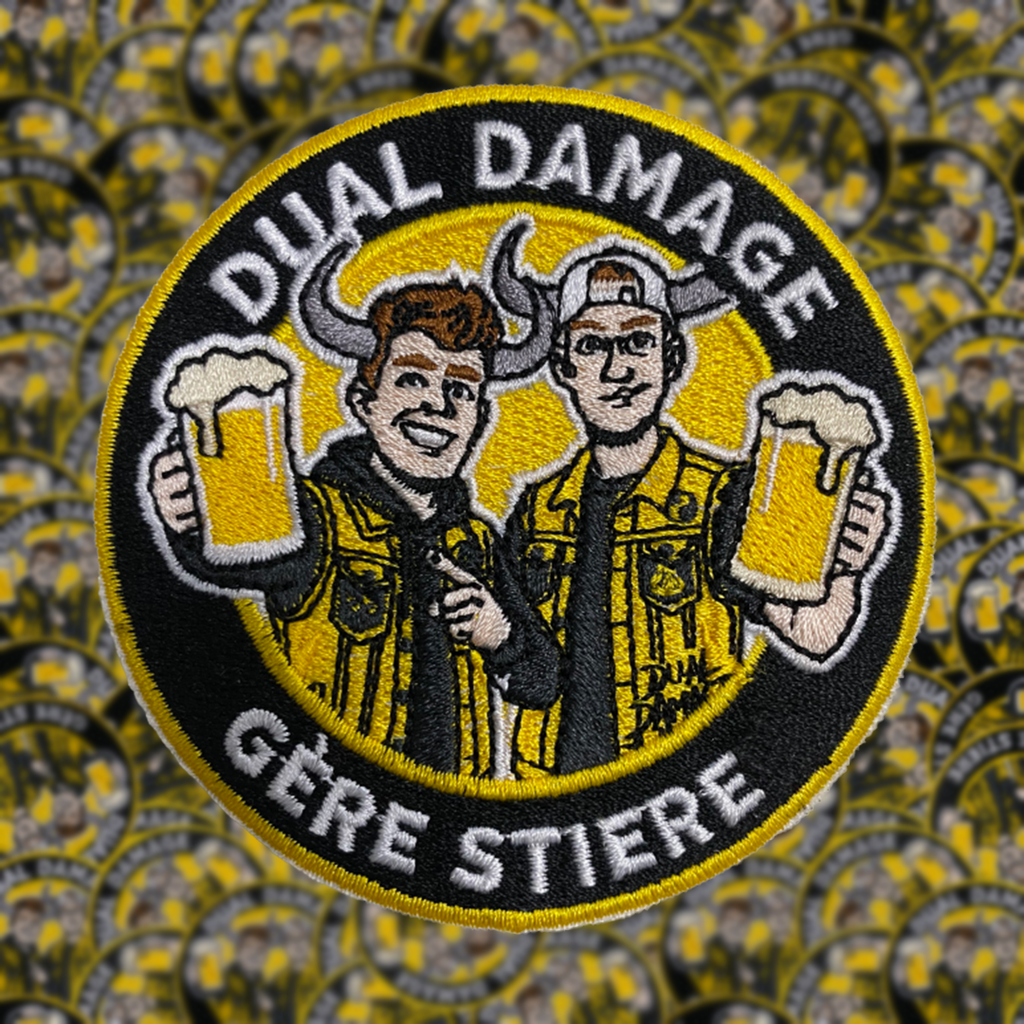 Het officiële Dual Damage embleem