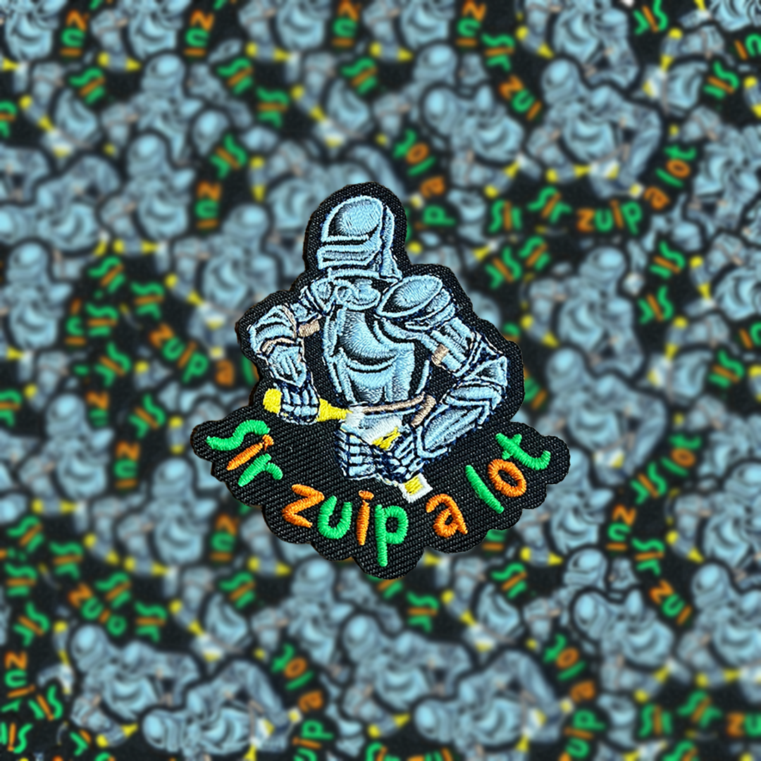 Carnavalsembleem: Sir zuip a lot