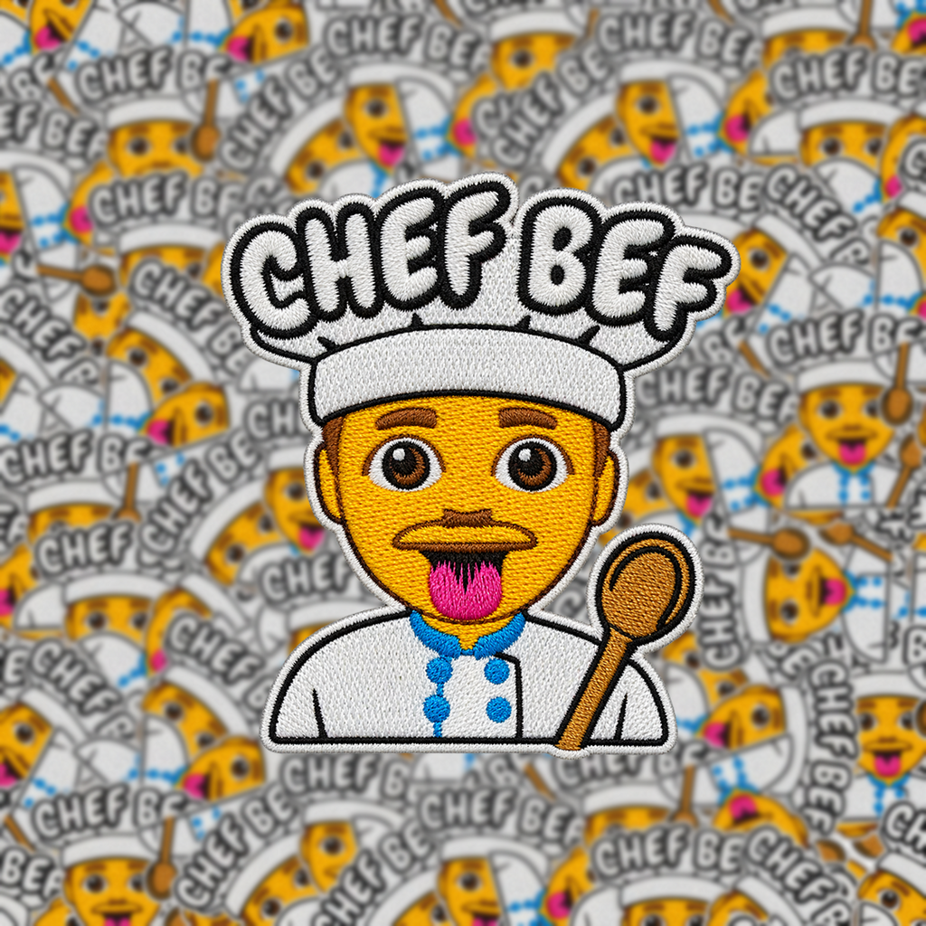 PRE-ORDER Carnavalsembleem Chef Bef
