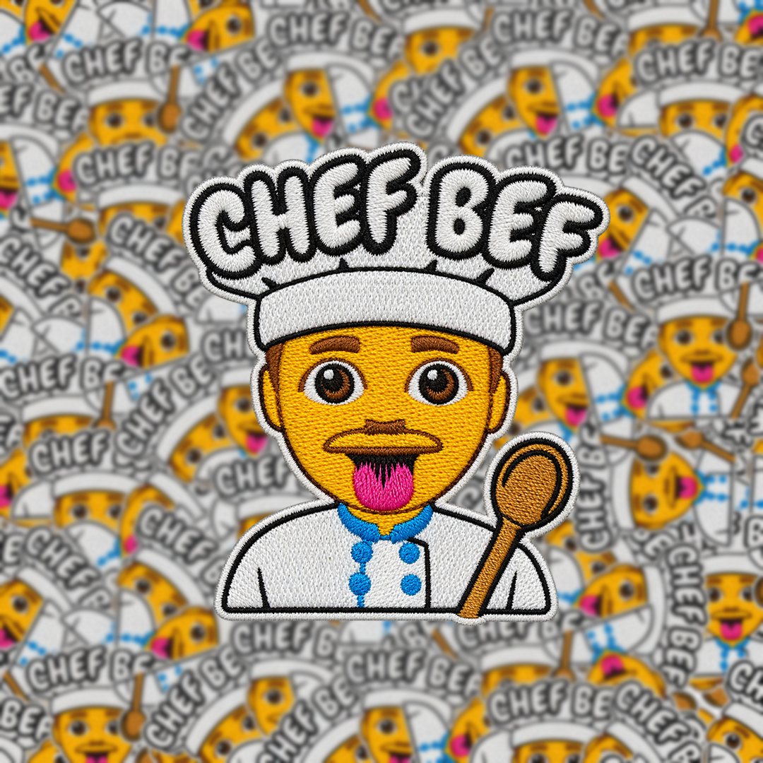 PRE-ORDER Carnavalsembleem Chef Bef